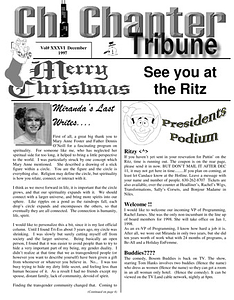 Chi Chapter Tribune Vol. 36 Iss. 12 (December, 1997)