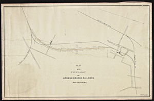Plan of the extension of the Saugus Branch railroad