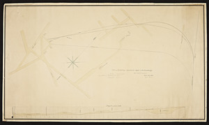Plan of Branch from Somerville depot to old Cambridge / drawn by John Doane, Jr.