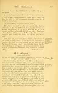 1783 Chap. 0044 An Act Defining The General Powers And Duties, And Regulating The Office Of Sheriffs.