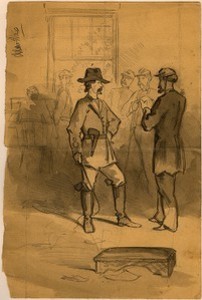 Arrival of one of Sherman's Scouts at the Wilmington Headquarters (Capture of Wilmington)