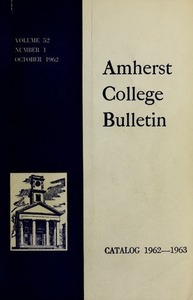 Amherst College Catalog 1962/1963