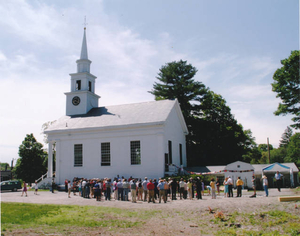 Ground breaking ceremony for major addition to the Unitarian Church of Sharon