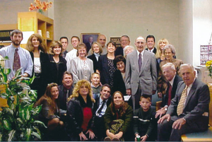 Peter Stamas Library dedication family photo