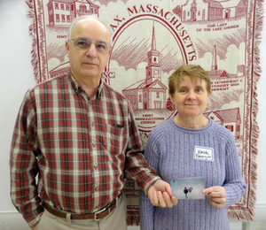 Wanda and Michael Manoogian at the Halifax Mass. Memories Road Show