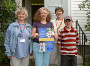 Volunteers and staff at the Deerfield Mass. Memories Road Show