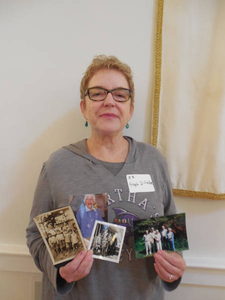 Gayle Stiller at the Martha's Vineyard Mass. Memories Road Show