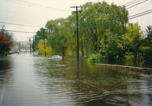 Mill Pond flooding October 1996