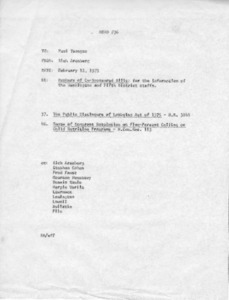 Memo #36, Numbers of Co-Sponsored Bills: for the information of the Washington and Fifth District Staffs