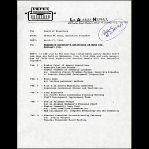 February 1996 reports to the Board.