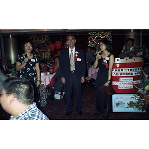 Speakers at the Chinese Progressive Association's 20th Anniversary and the Workers' Center's 10th Anniversary celebration