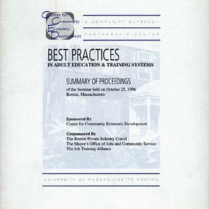 Booklet entitled "Best Practices in Adult Education and Training Systems"