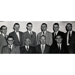 The 1953 yearbook photo of the Mathematics Department