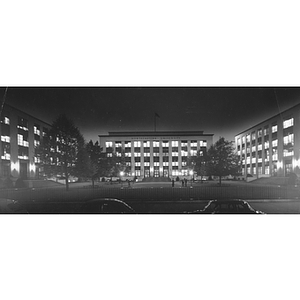 View of the Quadrangle at night