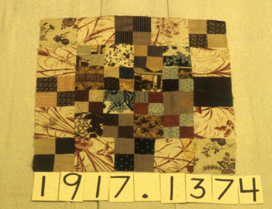 Quilt Fragment, pieced top