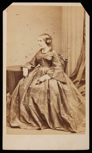 Studio portrait of unidentified woman, Boston, Mass., undated