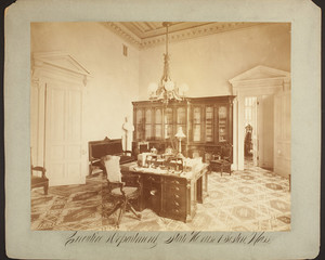 Interior view of the office of the Executive Department of the Massachusetts State House