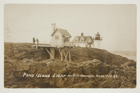 Pond Island Light, mouth of the Kennebec River, Maine