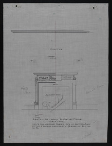 Mantel in Large Room 4th Floor, undated