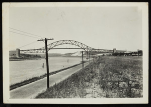 A view of the power lines running next to the Cape Cod Canal