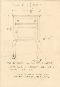 "Commode of White Maple"