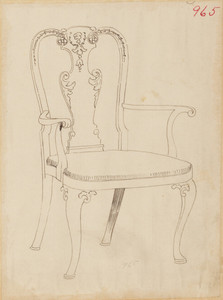 Queen Anne-style Arm Chair