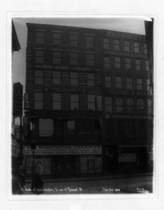 East side of Washington Street, south corner of Bennet Street, Sherburne Building, Boston, Mass., March 20, 1904