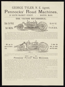 Pennocks' Road Machines, 19 South Market Street, Boston, Mass., March 1884