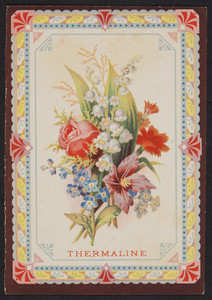 Trade card for Thermaline, location unknown, undated