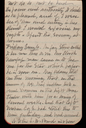Thomas Lincoln Casey Notebook, December 1892-February 1893, 32, not to do so but he had