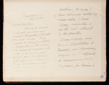 Thomas Lincoln Casey Letterbook (1888-1895), Thomas Lincoln Casey to Captain William H. Bixby, November 29, 1888