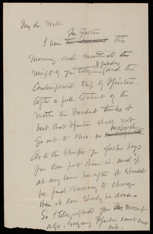 Thomas Lincoln Casey to [illegible], undated [March 1878]
