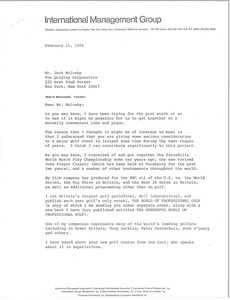 Letter from Mark H. McCormack to Jack Mulcahy