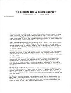 Letter from The General Tire & Rubber Company to Mark H. McCormack