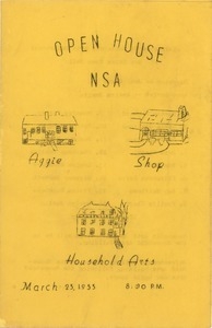 Program for an open house at New Salem Academy