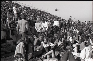 Hollywood Speedway Rock Festival: shot of the crowd seated in the grandstands