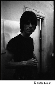 Jeff Beck behind stage