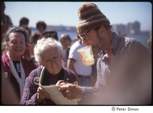 MUSE concert and rally: Pete Seeger and Maggie Kuhn at the No Nukes rally