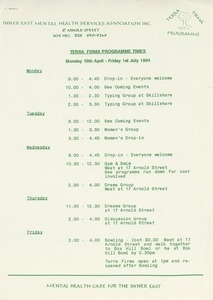 Terra Firma programme times