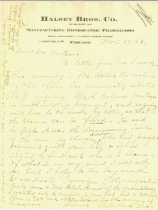 Letter from J. Herbert Gray to W. E. B. Du Bois