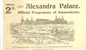 Alexandra Palace programme of amusements