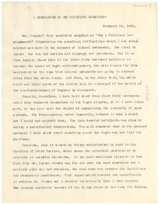 Memorandum from W. E. B. Du Bois to The League for Independent Political Action Executive Committee
