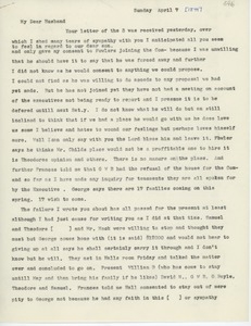 Transcript of letter from Martha Hudson to Erasmus Darwin Hudson