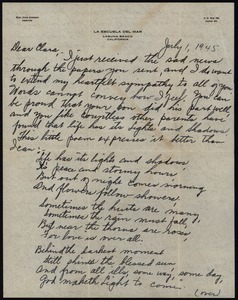 Letter from Elba Julie Johnson to Clara E. Langland