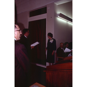 Ribbon Cutting, Speare Hall, 1964