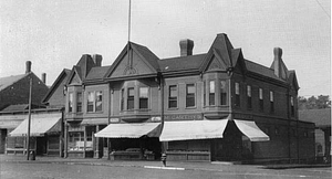 Gould/Walton Block, Main and Centre Streets, circa late 1930's