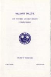 Williams College Commencement Order of Exercises, 1957