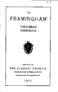 Freshman Student Handbook 1927
