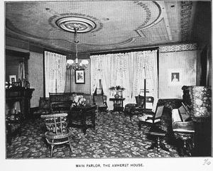 Main parlor at the Amherst House