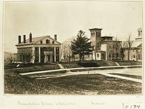 President's House, Morgan Library, and College Hall at Amherst College